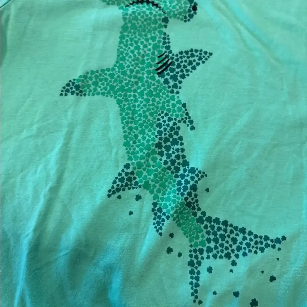 Boys Teal Hammerhead Shark Short Sleeve Casual Tee, Youth Size 6/7 Fun Festive